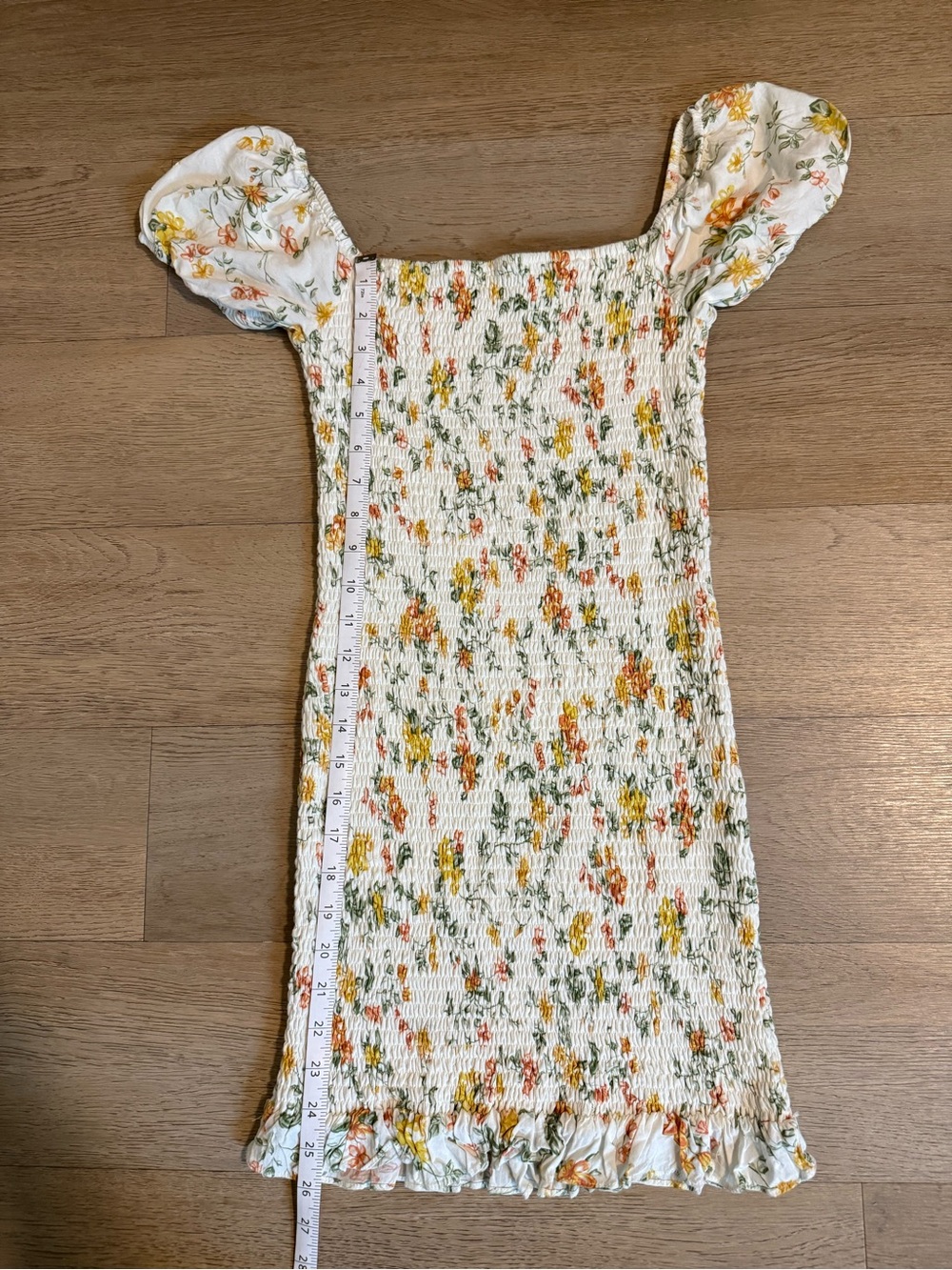 lost + Wander - Smocked floral mini dress - S - Picture 6 of 7